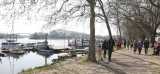 wiloka - Ostersonntag am Rhein - 04.04.21, 
Das schöne Wetter lockt  viele Menschen an den Rhein in Biebrich und am Schiersteiner Hafen,

- Foto: René Vigneron / VRM Bild, 


