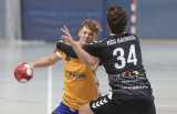 Handball - OL Hessen  - HSG Breckenheim/Wallau/Massenheim - HSG Baunatal - 03.10.22,Jannik Göttert (Wallau), Luca Rietze (Baunatal), - Foto: Frank Heinen/rscp-photo