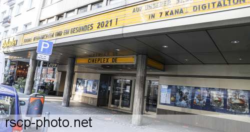 wiloka - Geschlossene Kinos in Wiesbaden - 11.01.2021, 
Cineplex Arkaden in der Bleichstrasse,

- Foto: René Vigneron / VRM Bild, 


